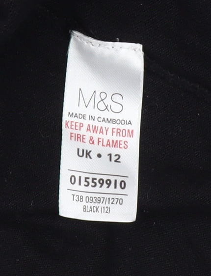 Marks & Spencer Black Tunic Jumper, Women’s, Size 12