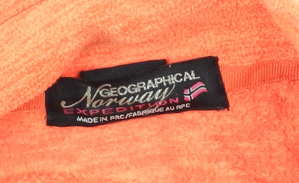 Geographical Norway Women's Orange Track Jacket, Size 10