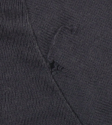 Benetton Women's Blue V-Neck Henley Jumper M