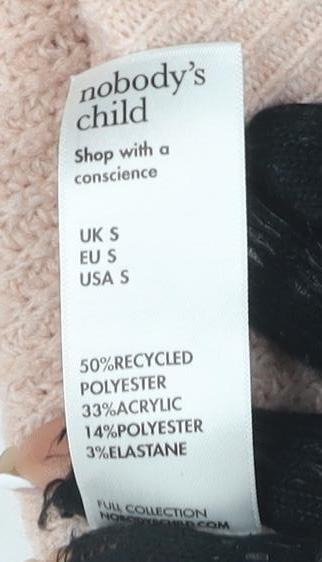 Close-up detail of Nobody's Child Women's Pink jumper S