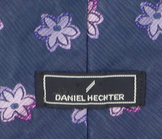 Daniel Hechter Men's Blue Floral Silk Tie