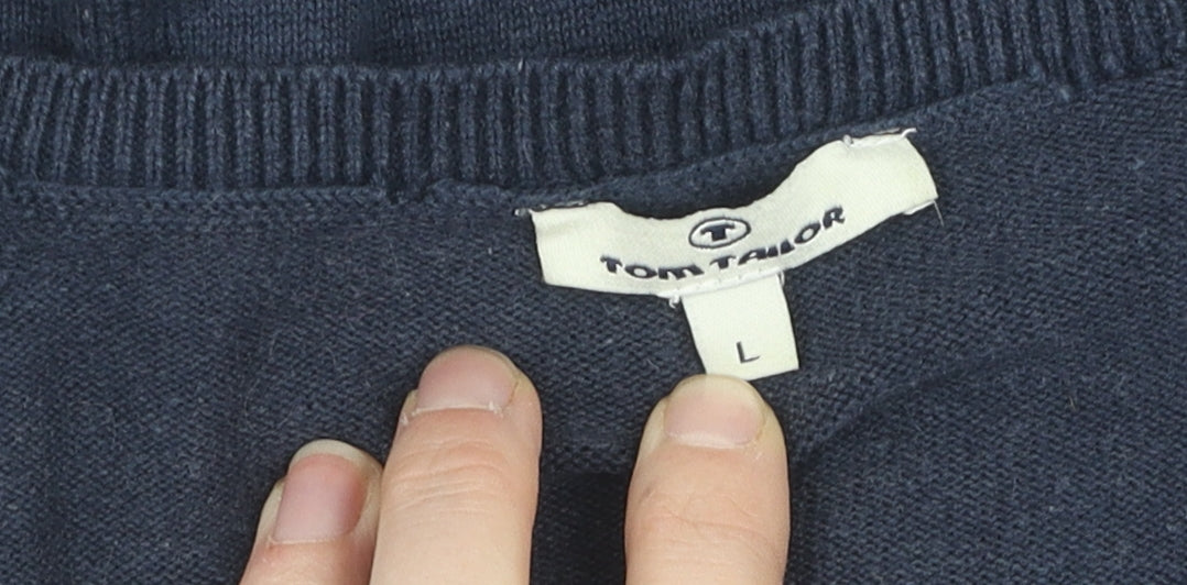 Tom Tailor Women's Blue Pullover Jumper - Size L