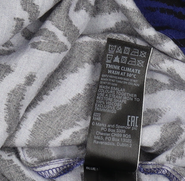 Marks & Spencer Women's Blue Animal Print Shift Dress
