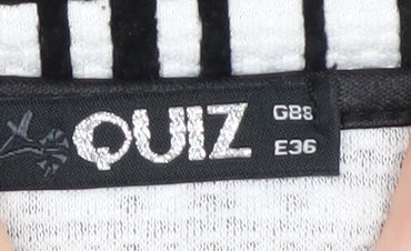 Quiz Women's Black & White Check Shift Dress