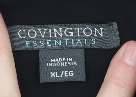 Covington Women's Black Button-Up Shirt XL