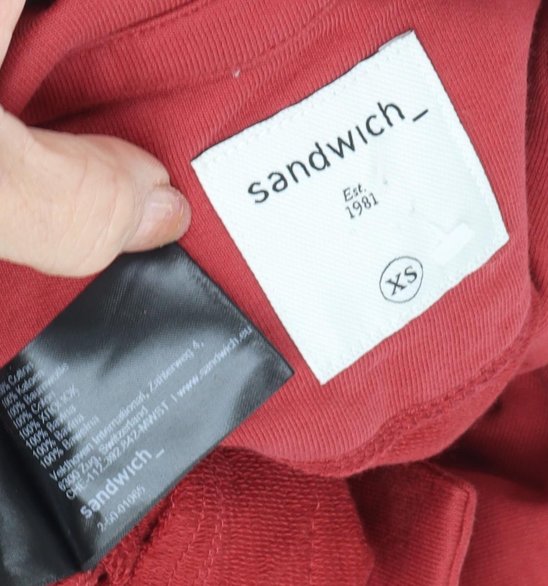Sandwich Women's Red Blazer XS, Cotton, Classic Style
