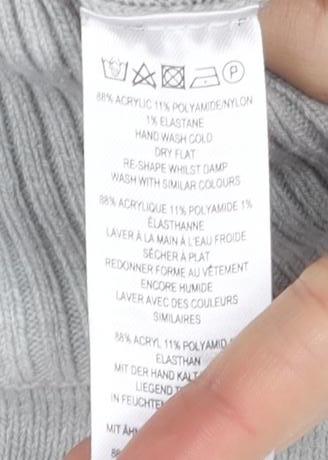 Brand and care label for French Connection Women's Grey XL High Neck Jumper