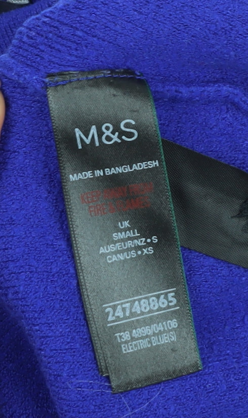 Marks & Spencer Women's Blue Pullover Jumper Size S
