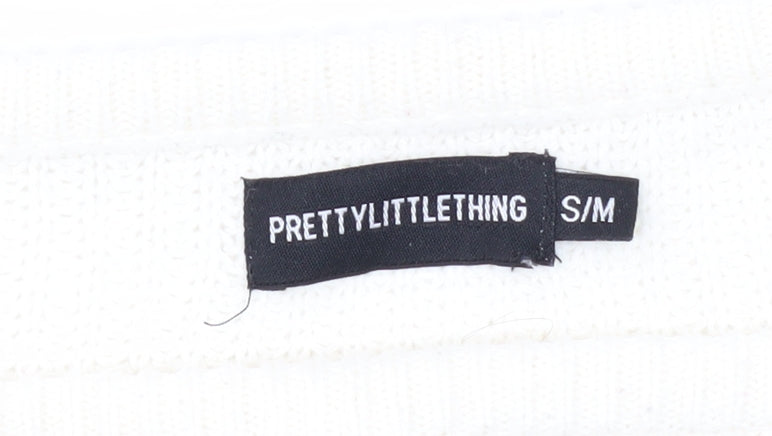 PrettyLittleThing Women's White Pullover Jumper S