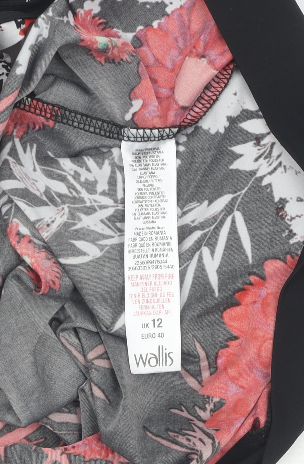 Wallis Women's Floral Sheath Dress, Size 12, Elegant Party Wear