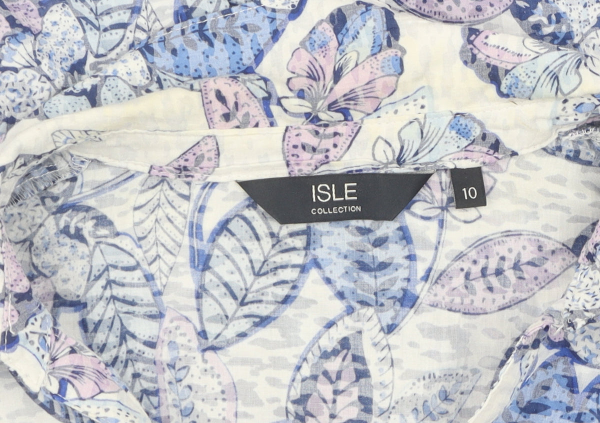 ISLE Women’s Floral Tunic Blouse, Multicoloured, Size 10