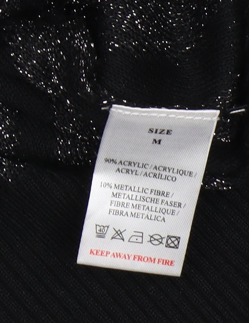 QED London Women's Black Pullover Jumper, Size M