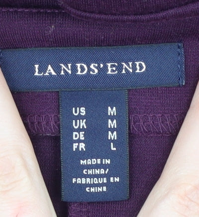 Lands' End Women's Purple Sheath Dress, M