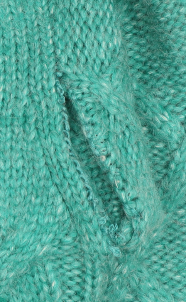 Marks & Spencer Women's XS Green Cable-Knit Jumper