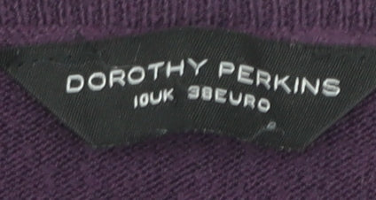 Dorothy Perkins Women's Purple Pullover Jumper Size 10