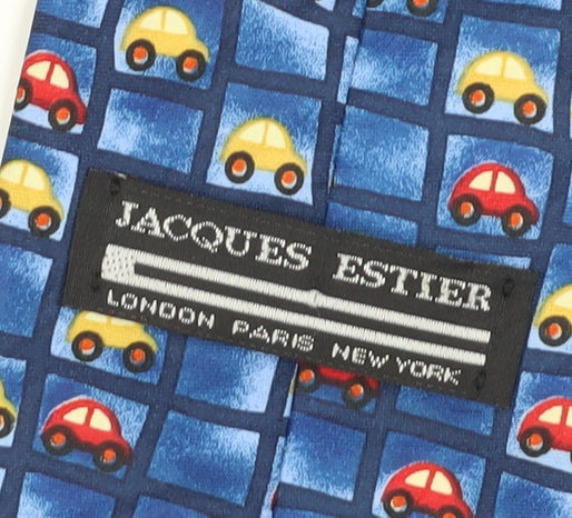 Jacques Esterel Blue Geometric Tie for Men