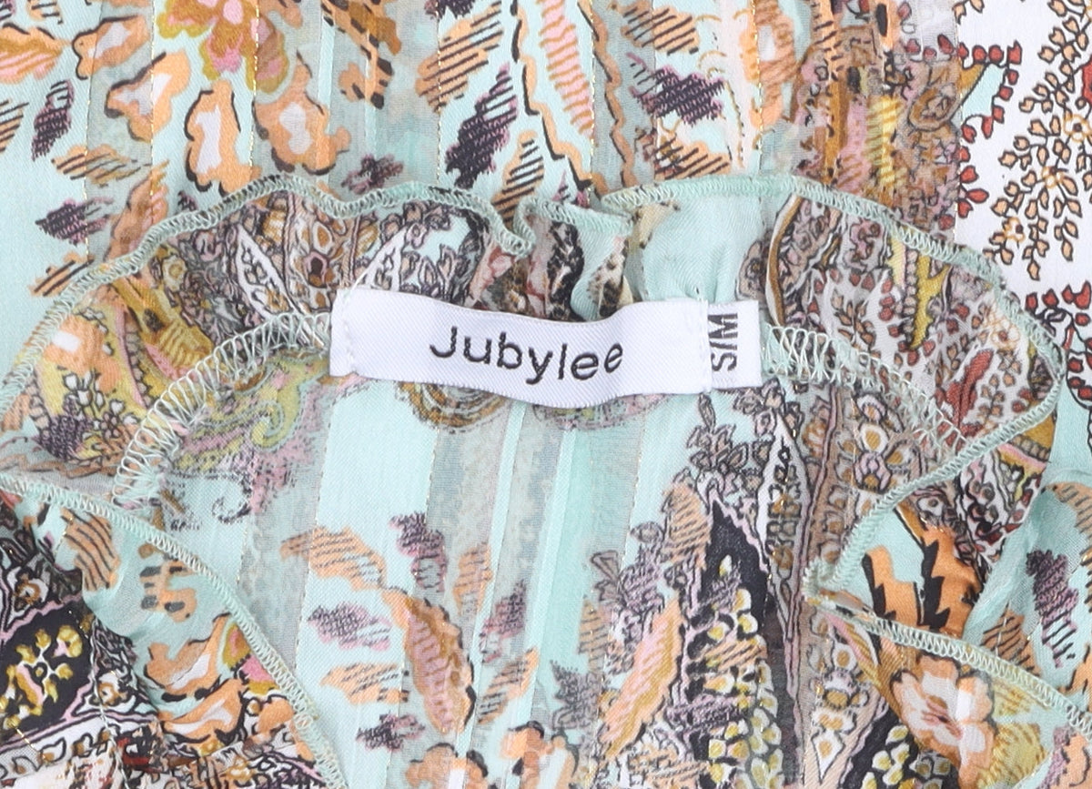 Jubylee Women's Multicoloured Paisley Blouse Size S