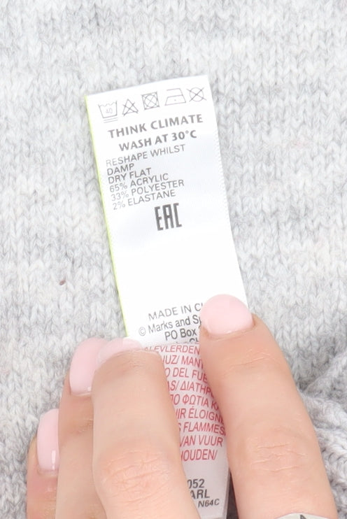 Marks & Spencer Women's Grey Pullover Jumper XL