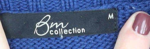 Bonmarché Women's Blue Full Zip Cardigan M