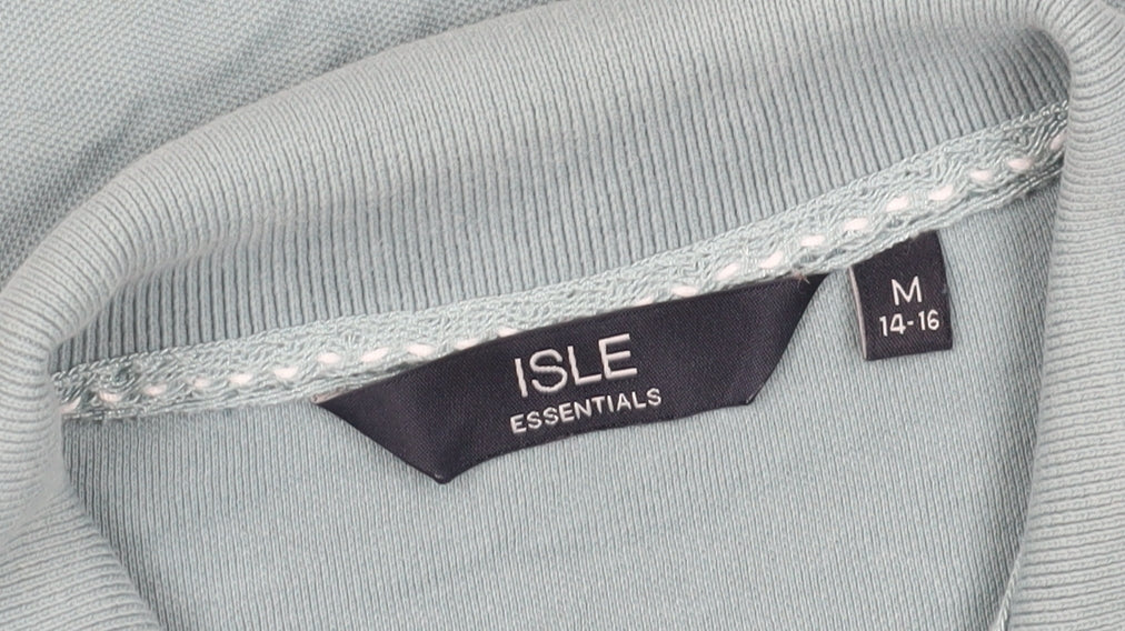 ISLE Essentials Green Polo Shirt, Unisex M, Casual Look