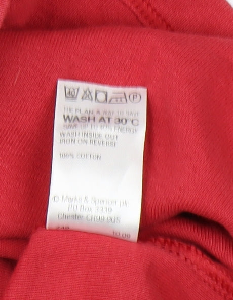 Marks & Spencer Women's Red Top, Size 16