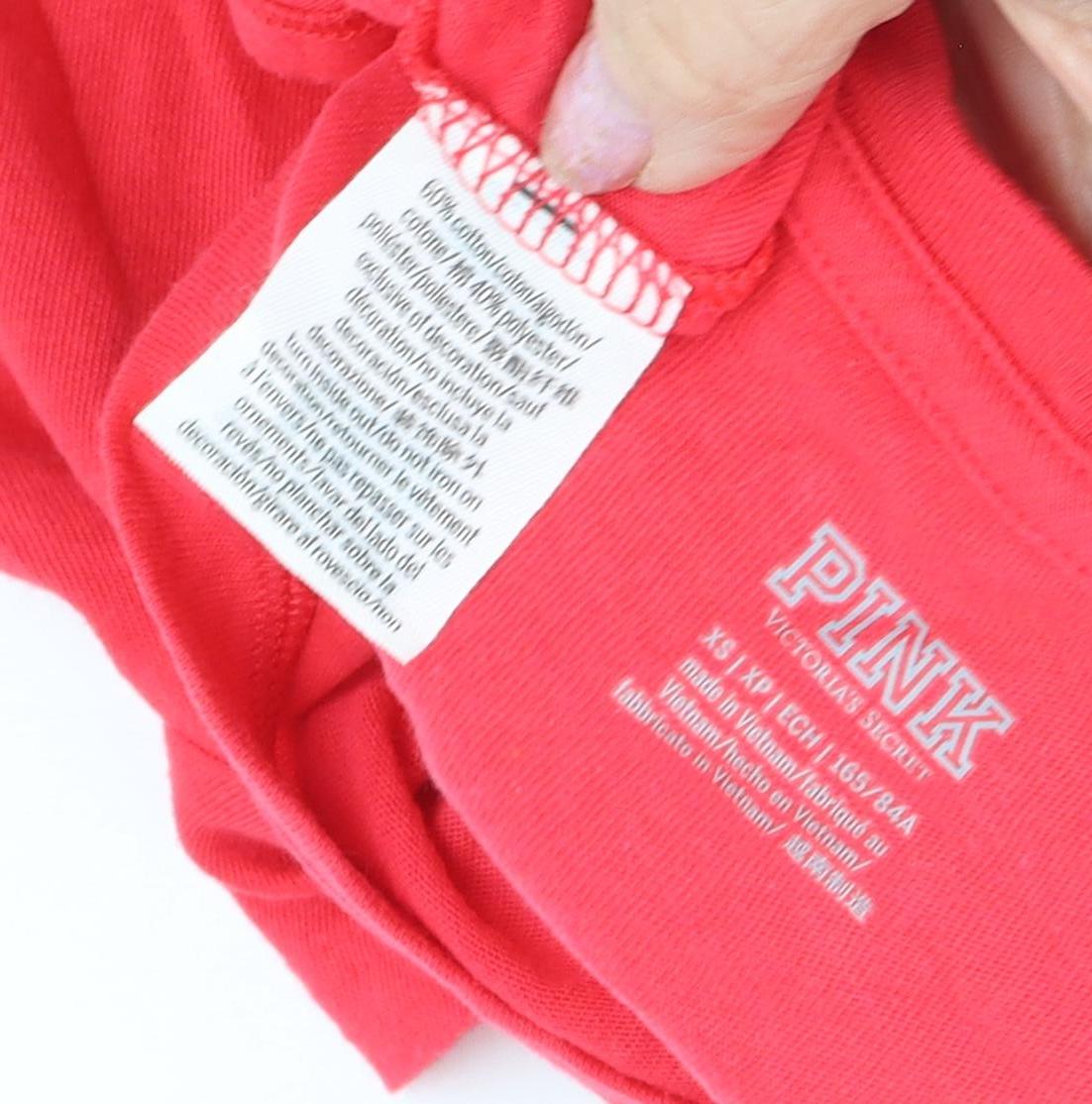 Victoria's Secret PINK Women's XS Pink Basic T-Shirt