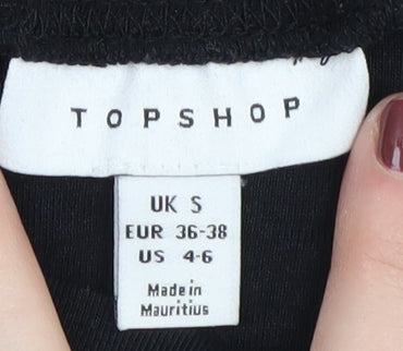 Topshop Women's Black Basic T-Shirt Size S