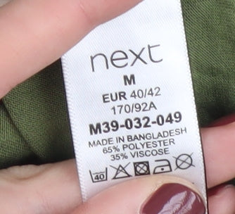 Next Green Unisex Pullover Sweatshirt M Cowl Neck