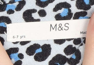 Marks & Spencer Girls Animal Print Dress 6-7 Years