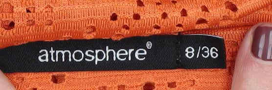 Atmosphere Women's Orange Kimono Tunic, Size 8