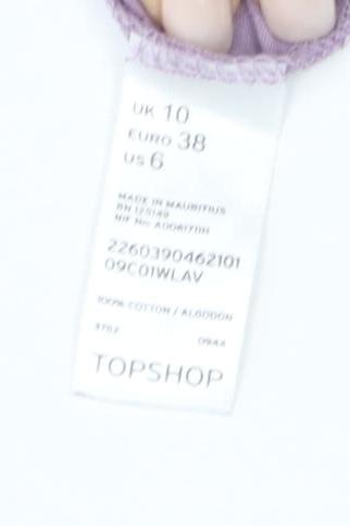 Topshop Women's Purple Relaxed T-Shirt UK 10