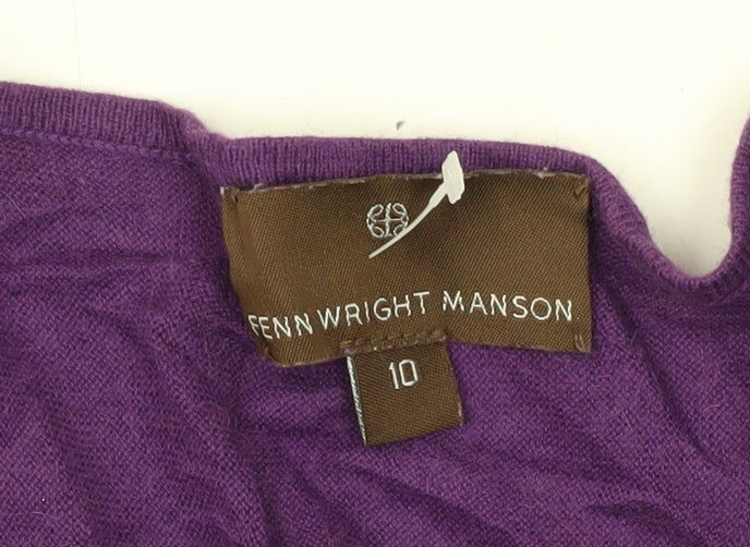 Fenn Wright Manson Women's Purple Knit Jumper Size 10