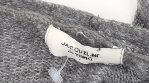 Jacqueline de Yong Women's Grey Long Cardigan Size XL