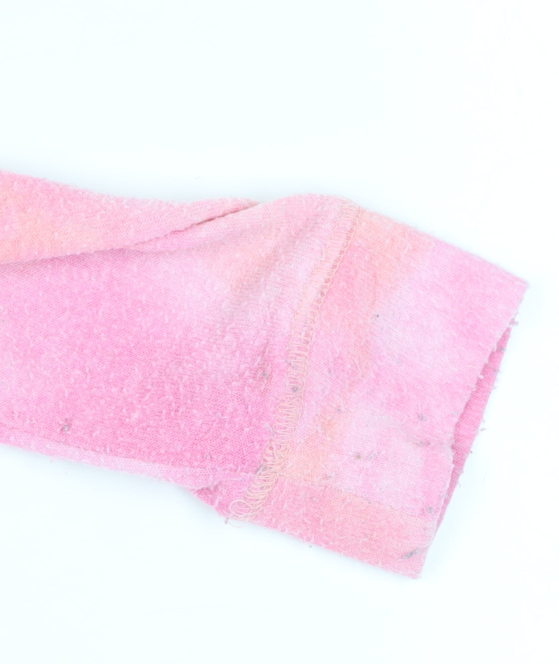 Gilly Hicks Women's Pink Cropped Tie Dye T-Shirt - L