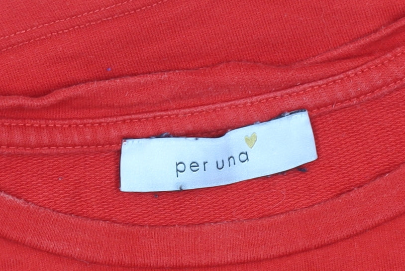 Marks & Spencer Women's Red Bell Sleeve T-Shirt