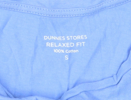 Dunnes Stores Blue Relaxed Fit Unisex T-Shirt S