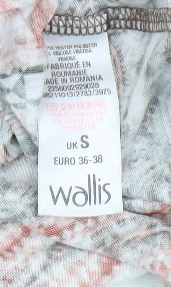 Wallis Women Multicoloured Geometric 3/4 Sleeve Blouse S