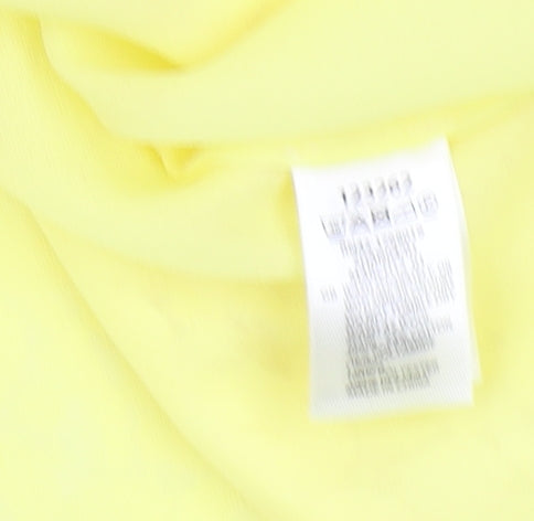 Monsoon Women's Yellow Sleeveless Lace Tank Top