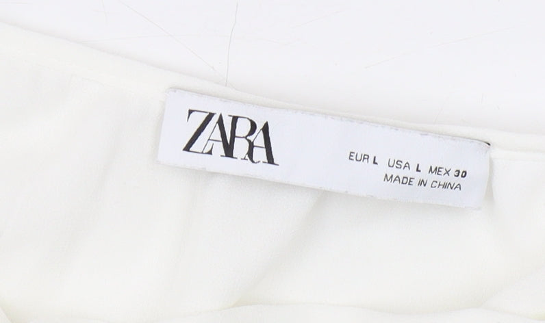 Zara Women's White Camisole Blouse Size 14