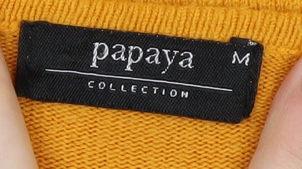 Papaya Women's Orange Pullover Jumper Size M