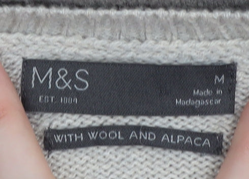Marks & Spencer Men's Multicoloured Pullover Jumper, M