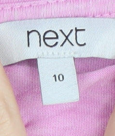 Next Women's Pink Basic Long Sleeve T-Shirt Size 10