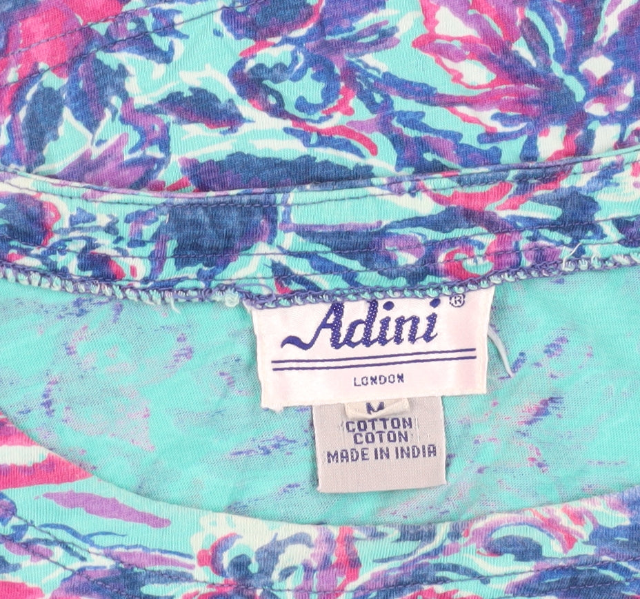 Adini Women's Multicoloured Floral Tank Top, Size M