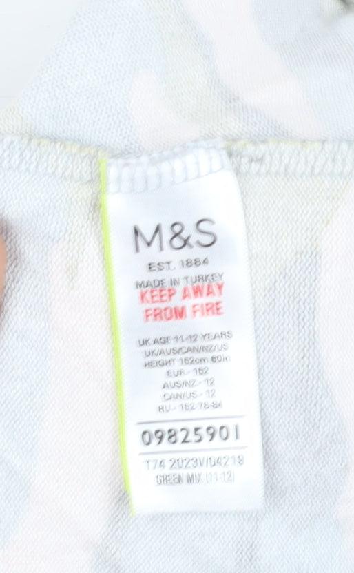 Marks & Spencer Girls Camouflage Sweatshirt 11-12 Pullover