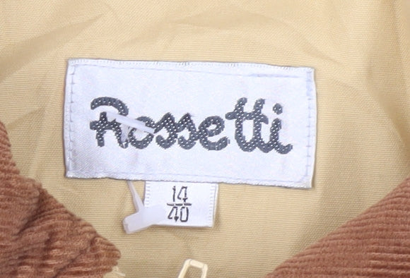 Rossetti Women's Beige Quilted Coat Size 14