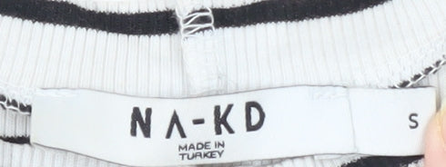 NA-KD Women's White Striped Long Sleeve T-Shirt