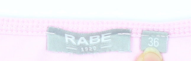 Rabe Women's Pink Basic T-Shirt - Size 8 Short Sleeve
