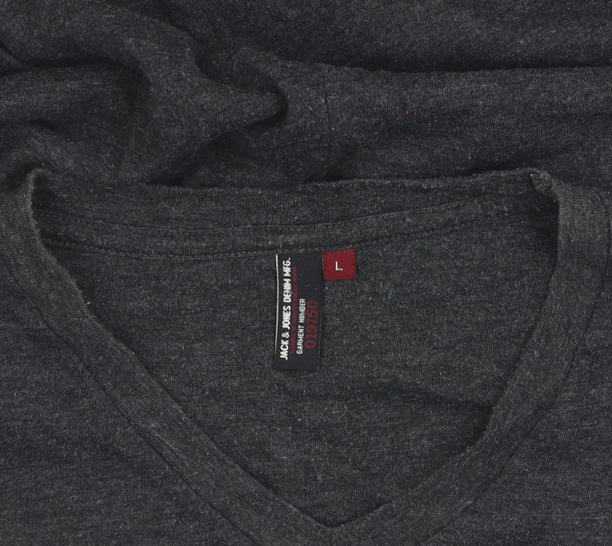 Jack & Jones Men's Grey Graphic Print T-Shirt L