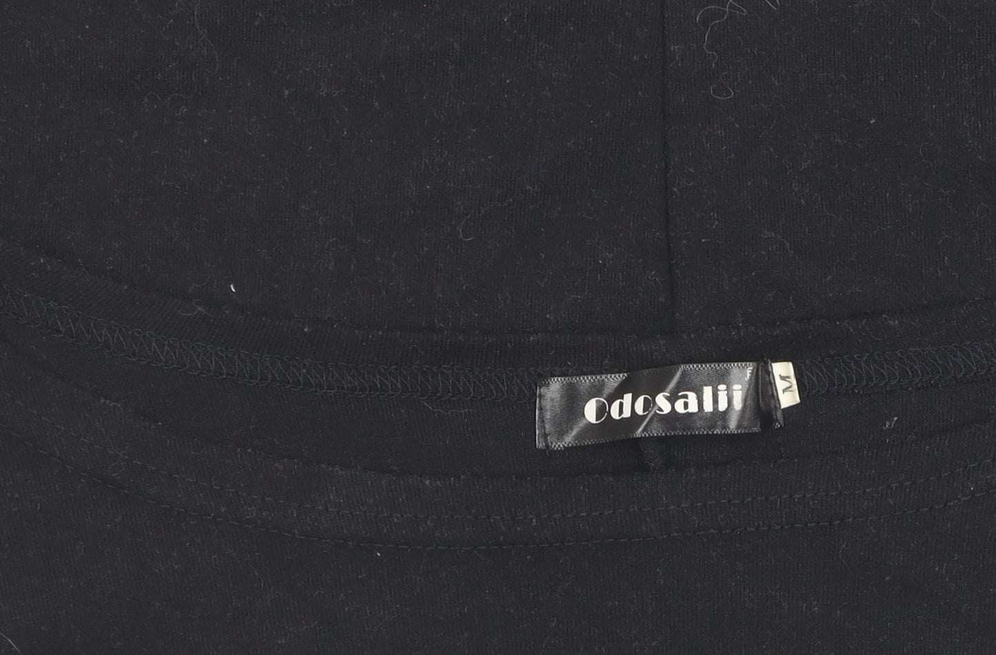 odosalii Women's Black Boat Neck Pullover Jumper M