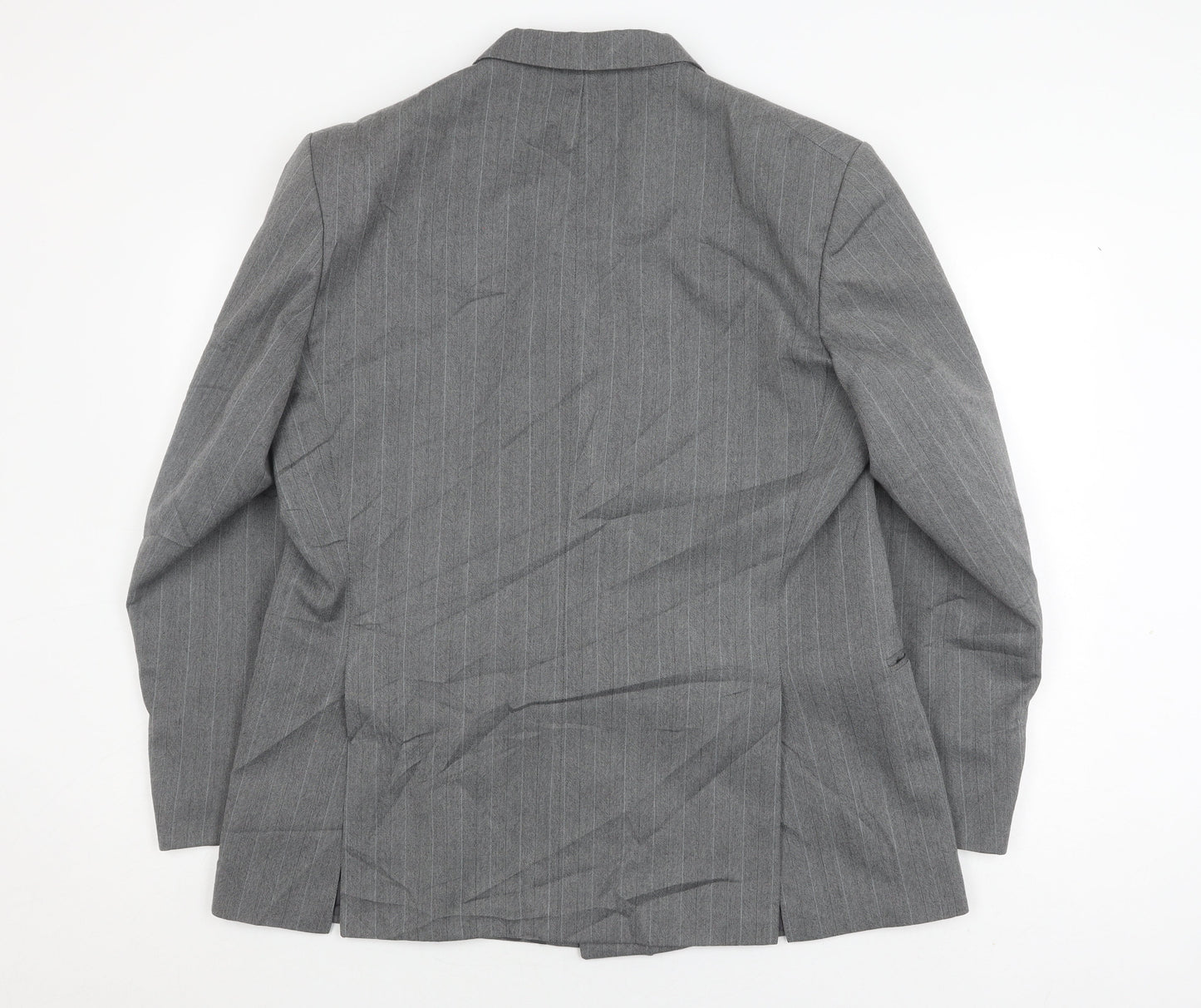 Chatsworth Men's Grey Double-Breasted Blazer, Size 44
